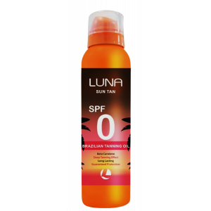 LUNA SUN BRAZILIAN TANNING OIL SPF0 WITH BETA CAROTENE 200 ML